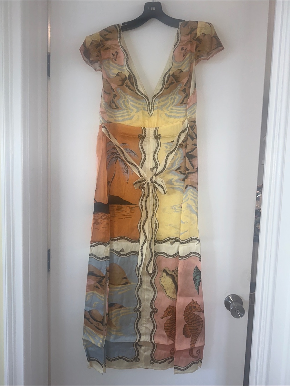 Farm Rio souvenir short sleeve midi dress - Picture 9 of 9